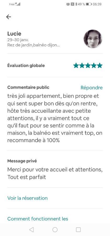 Romantisme Et Glamour 2 Avec Spa , Clim Et Jardin Dijon Bagian luar foto
