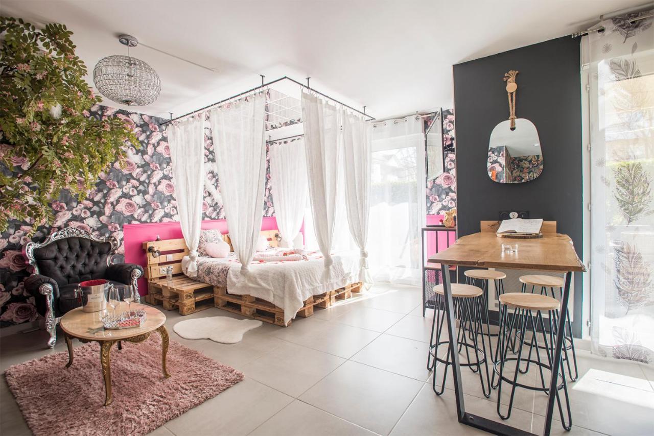 Romantisme Et Glamour 2 Avec Spa , Clim Et Jardin Dijon Bagian luar foto